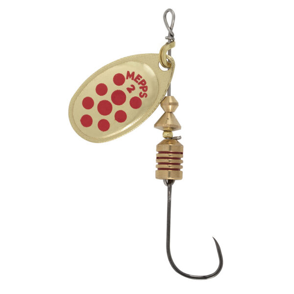Mepps 122632 Aglia Spinner 2 GO/R/D Singelkrok