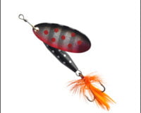 Abu 20 Reflex Black 18gram Silver-Red Dots 1312772